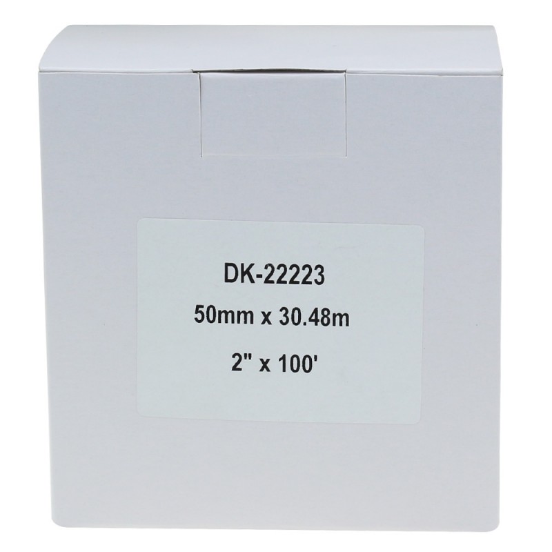 Compatible Brother White Address Labels DK-22223 50mm x 30.48m (Pack Of 10)